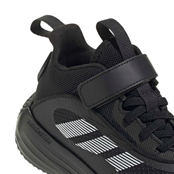 Adidas Kids Own The Game 3 Basketball Sneakers Black White Size 3.5K No Tie - Picture 5 of 7